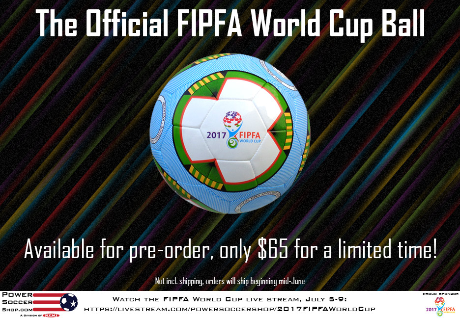 Get the Official 2017 FIPFA World Cup ball, only $65!