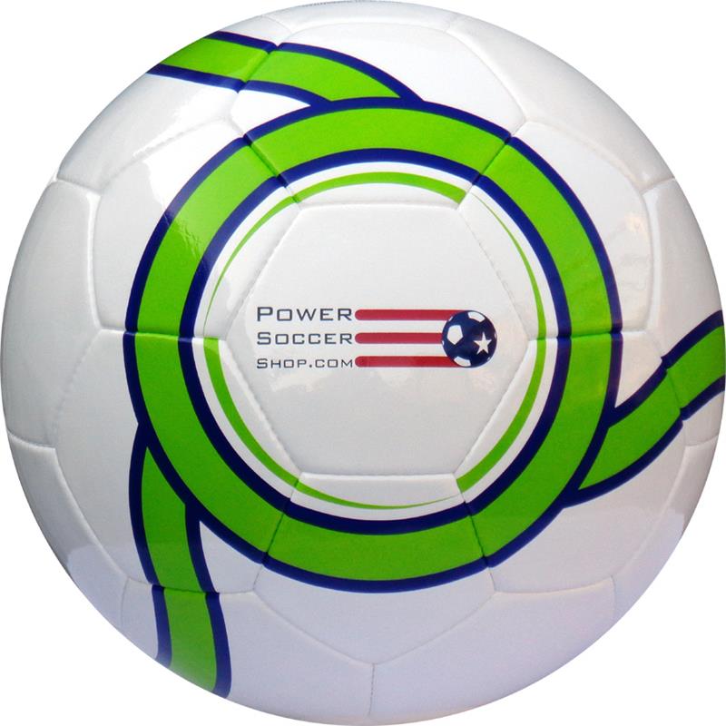 2016 White & Green Power Soccer Shop Soccer Ball